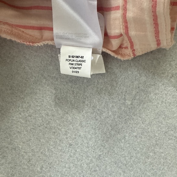 Old Navy Bralette Top Women's XL Cross-Front Poplin Smocked Striped Pink NEW - Picture 10 of 10
